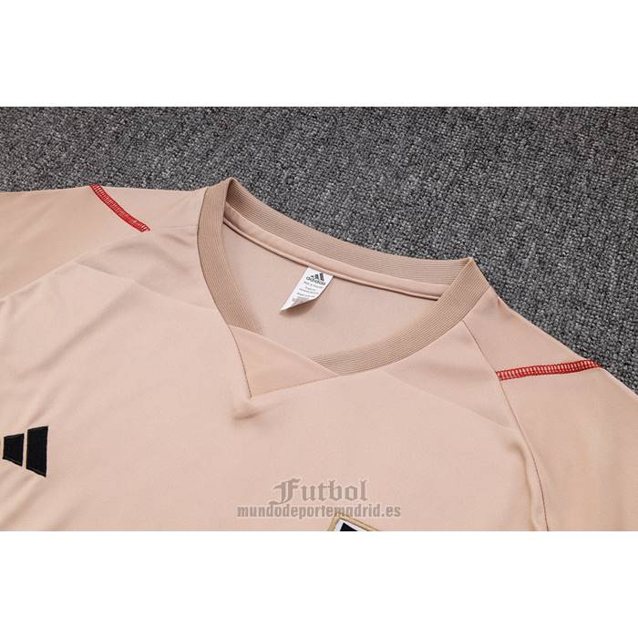 Chandal del Sao Paulo Manga Corta 2023-2024 Amarillo - Pantalon Corto